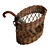 Chic Wicker Umbrella Holder 3D model small image 5