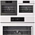 Bosch Single Wall Oven, Silver-Black 3D model small image 1