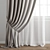 Premium Polygonal Curtain Model 3D model small image 3