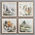 Modern Landscape Picture Frame Set 3D model small image 2