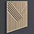 Modern Geometric Wood Wall Art 3D model small image 7