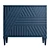 Geometric Blue Drawer Statement Chest 3D model small image 2