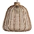 Natural Rattan Chevron Pendant Shade 3D model small image 1