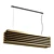 Sleek Louvre Aluminum Pendant Light 3D model small image 1