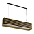 Sleek Louvre Aluminum Pendant Light 3D model small image 4