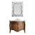 Classic Bathroom Vanity Set 3D model small image 2