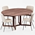 Versatile &Tradition Dining Set 3D model small image 6