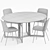 Versatile &Tradition Dining Set 3D model small image 7