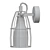Modern Black Wall Sconce 3D model small image 2