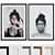 Modern Women Portrait Picture Frames 3D model small image 1