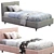 Paco Modern Single Bed Design 3D model small image 3