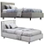 Paco Modern Single Bed Design 3D model small image 6