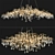 Luxury Serip Necklace Pendant Lamp 3D model small image 1