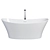 Sleek neoro N50 Freestanding Bath 3D model small image 1