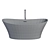 Sleek neoro N50 Freestanding Bath 3D model small image 3