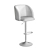 Swivel Bar Stool with Chrome Base 3D model small image 5