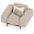 Stylish Milan Lounge Chair 3D model small image 2