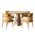 Modern Dining Table Chair Set 3D model small image 1