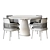 Modern Dining Table Chair Set 3D model small image 8