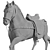 Elegant Veronese Horse Figurine 3D model small image 3