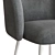 Grace Metal Gray Chair 3D model small image 4