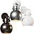 Bold Metal Wall Light 3D model small image 2