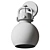 Bold Metal Wall Light 3D model small image 6