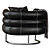 Modern Bibendum Chair 3D Model 3D model small image 5