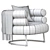 Modern Bibendum Chair 3D Model 3D model small image 6