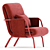 Contemporary Diplopia Armchair: 735x791x914mm 3D model small image 2