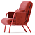 Contemporary Diplopia Armchair: 735x791x914mm 3D model small image 3