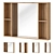 Aqual Loft Bathroom Mirrors 3D model small image 1