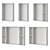 Aqual Loft Bathroom Mirrors 3D model small image 7