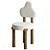 Agatha 09 Oak Dining Chair 3D model small image 1