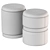 Urban Chic Ottoman Duo 3D model small image 3