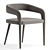 Elegant Lisette Dining Armchair 3D model small image 8