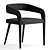 Elegant Lisette Dining Armchair 3D model small image 9