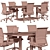 Modern Office Conference Table 2015 3D model small image 7