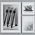 Modern Dining Utensils Picture Frame Set 3D model small image 3