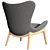 Modern Lounge Chair Lazy Home 3D model small image 2