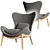 Modern Lounge Chair Lazy Home 3D model small image 5