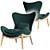 Modern Lounge Chair Lazy Home 3D model small image 10