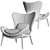 Modern Lounge Chair Lazy Home 3D model small image 13