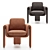 Artisan Henna Accent Chair 3D model small image 5
