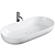 Duravit Luv Countertop Washbasin White 3D model small image 1