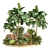 Tropical Villa Garden 49 Kit 3D model small image 1