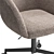 Modern Grey Boucle Office Chair 3D model small image 3