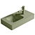 Geberit iCon Hand Basin with KeraTect 3D model small image 2