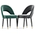 Elegant Amour Fabric Chair Model 3D model small image 2