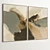 Modern Plaster Dual Photo Frame 3D model small image 4